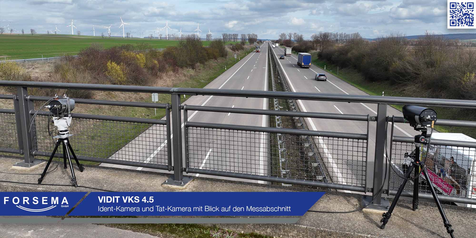 VIDIT VKS 4.5 - Identkamera und Tatkamera mit Blick auf den Messabschnitt