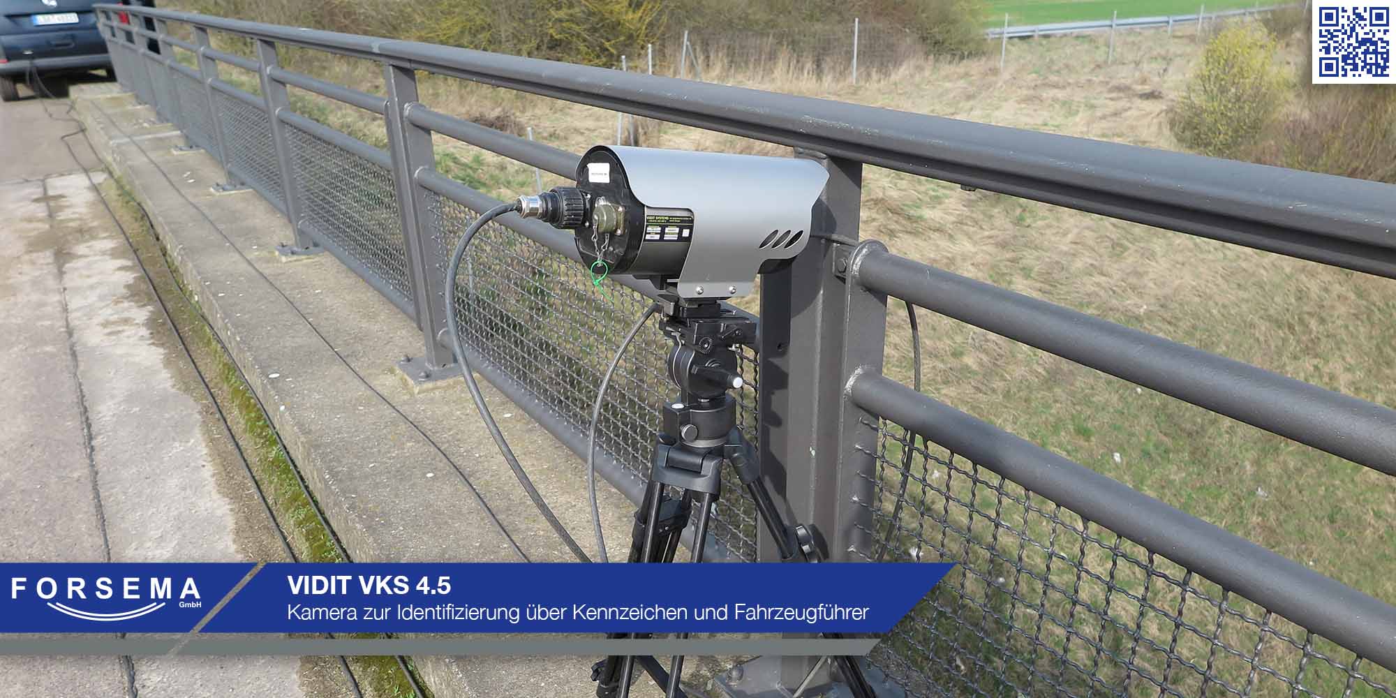 VIDIT VKS 4.5 - Kamera zur Identifizierung über Fahrzeugkennzeichen und Abbildung des Fahrzeugführers